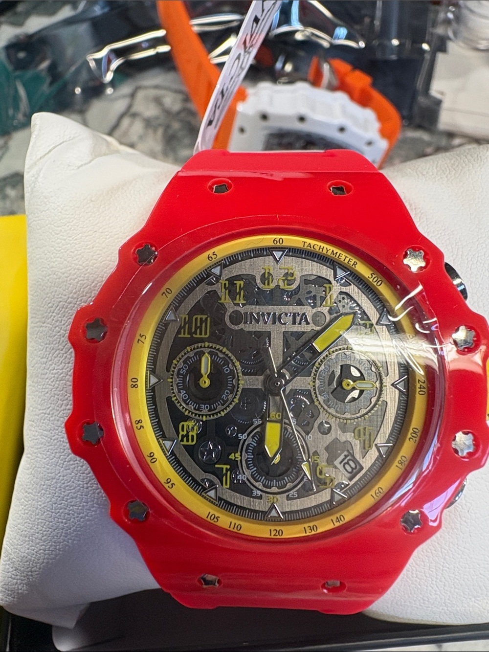 Invicta Racing Valyron Unisex Watch - 41mm, Red Ferrari racing